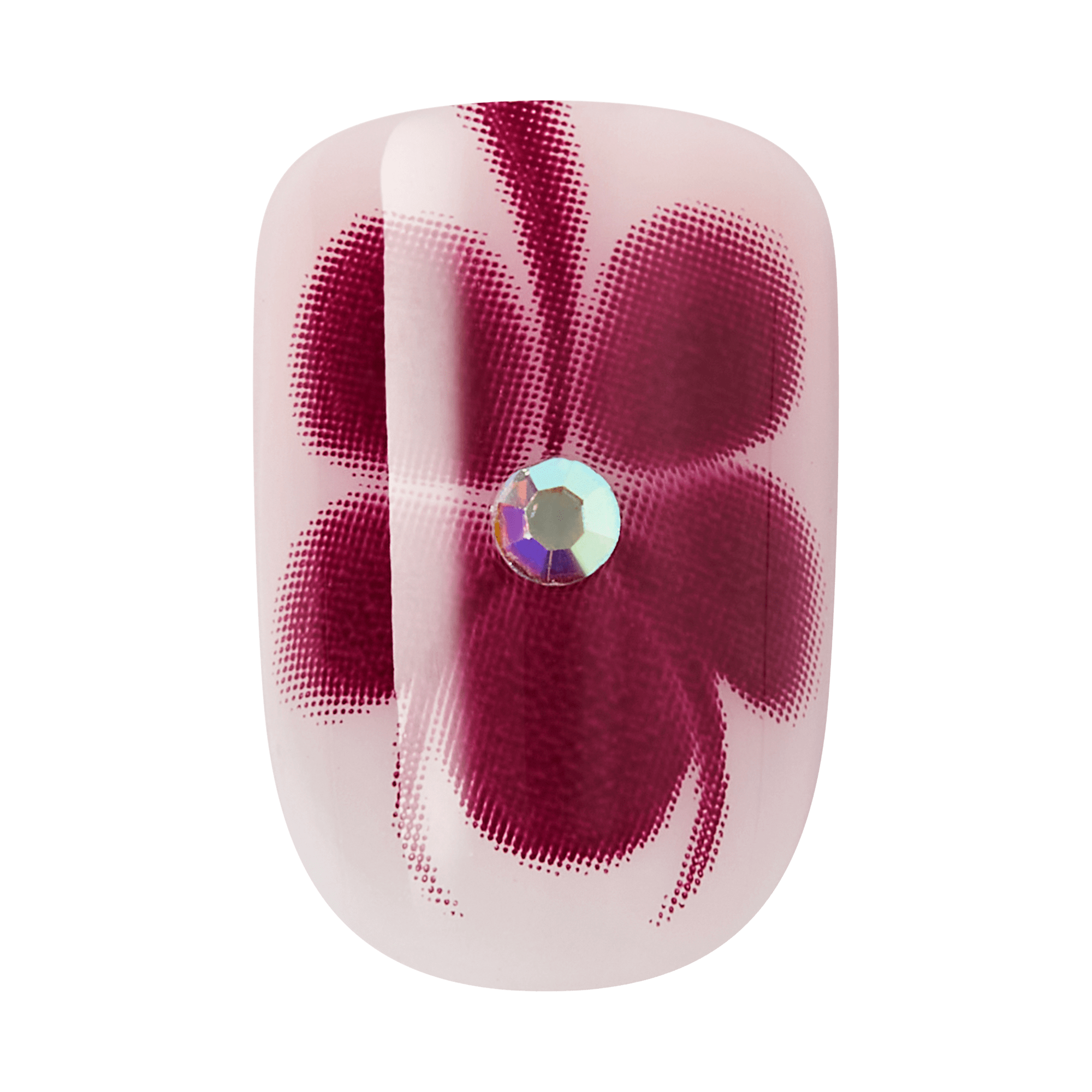 Impress Design No Glue Fake Press On Nails - Glacier | Design, Red, Short, Squoval, Manicure