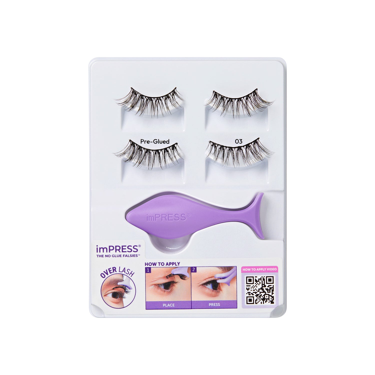 imPRESS Falsies Pre-Glued Strip Lashes Kit - Classic Wispy