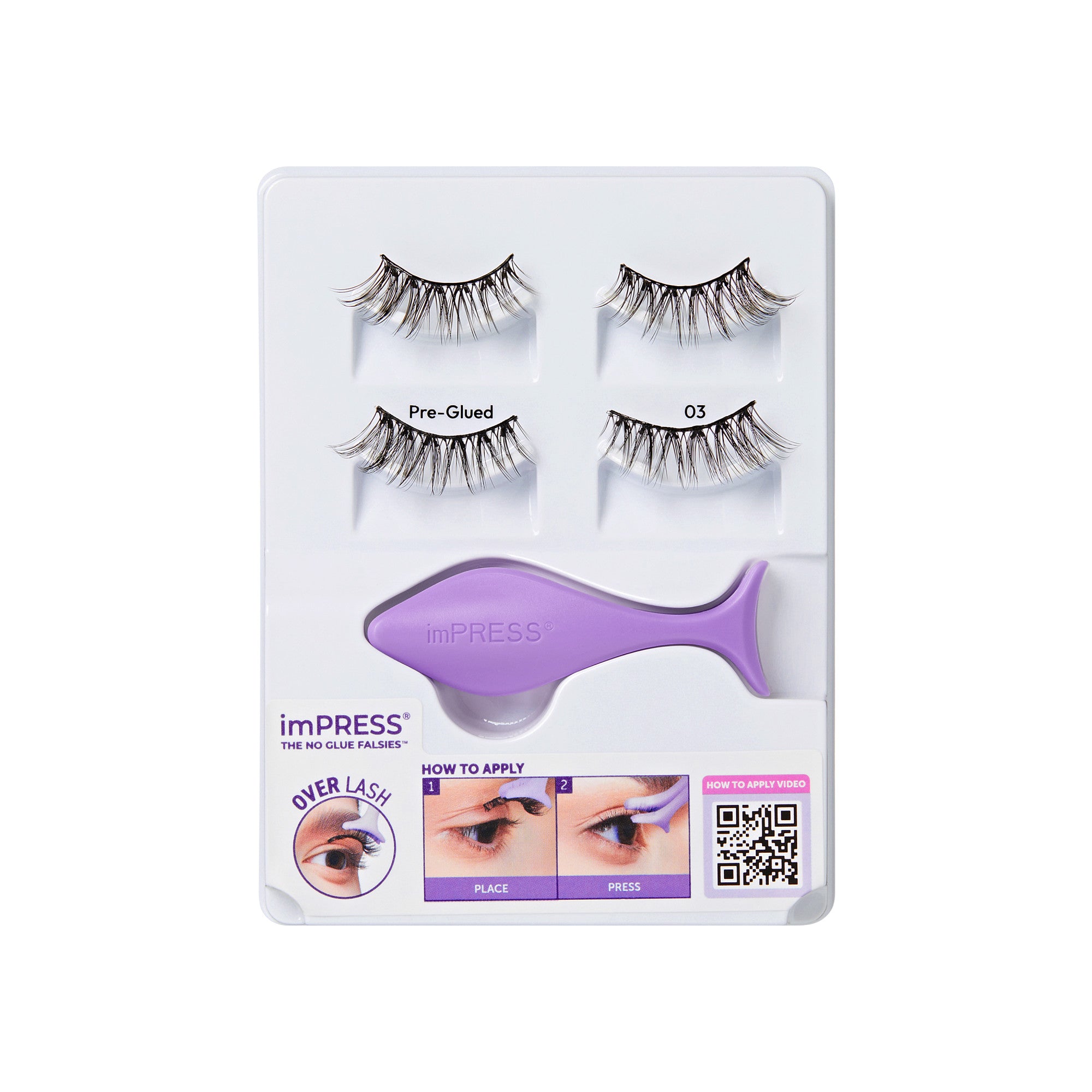 imPRESS Falsies Pre-Glued Strip Lashes Kit - Classic Wispy