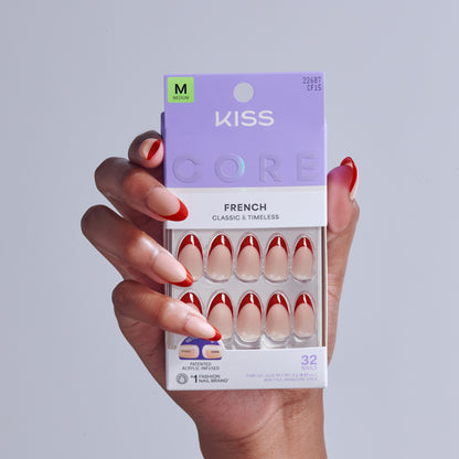 KISS CORE French Press On Glue Nails – Optimistic
