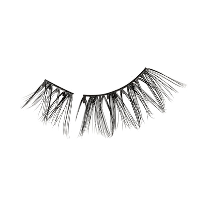 Chic Wispy | 1 Pair of Half Lash & 2 Clusters imPRESS Falsies easy tab 6mm-12mm No Glue Needed - Image 2