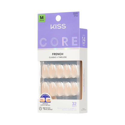 KISS CORE French Press On Glue Nails – Burble