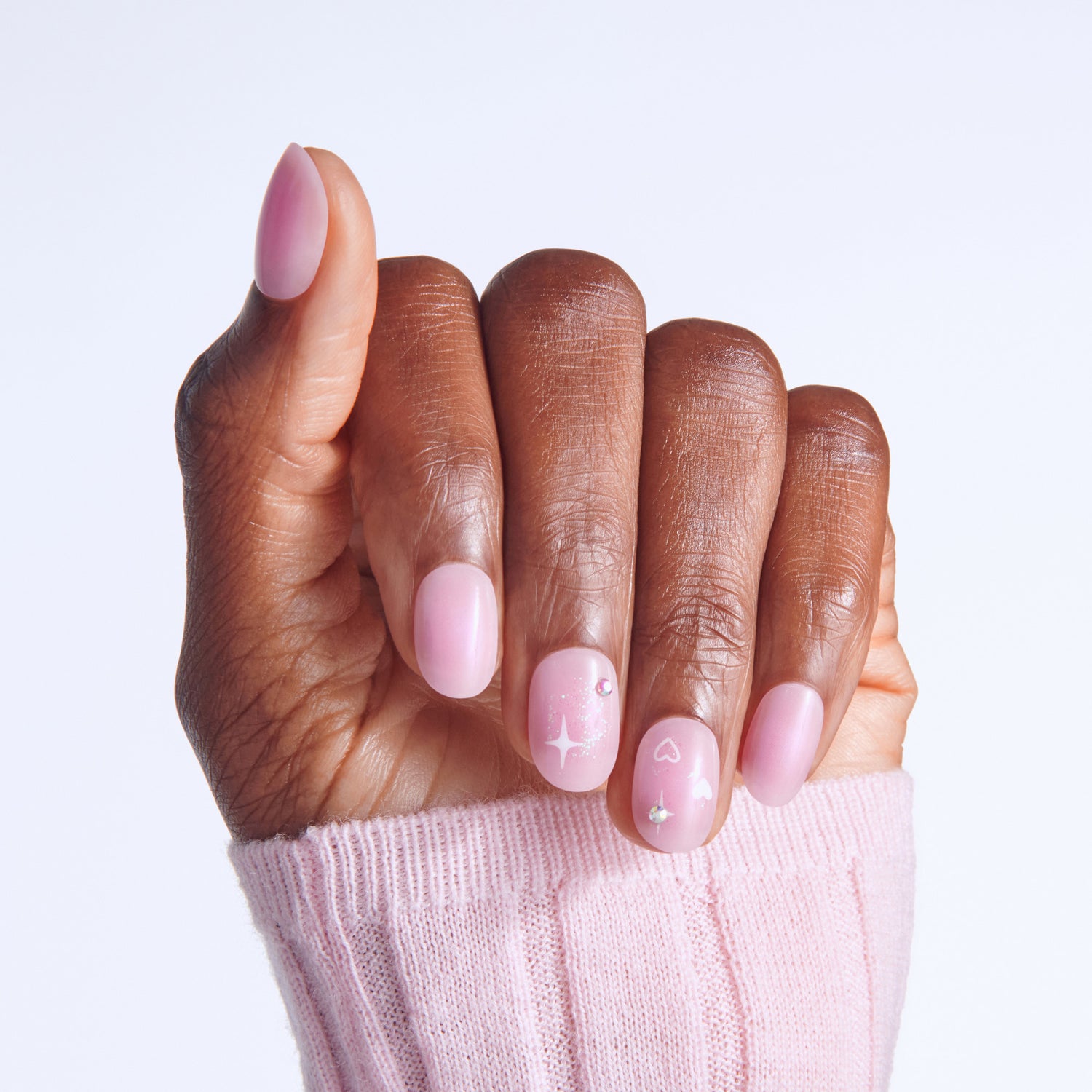 KISS LOVE Design Press On Glue Nails - Love Ever After