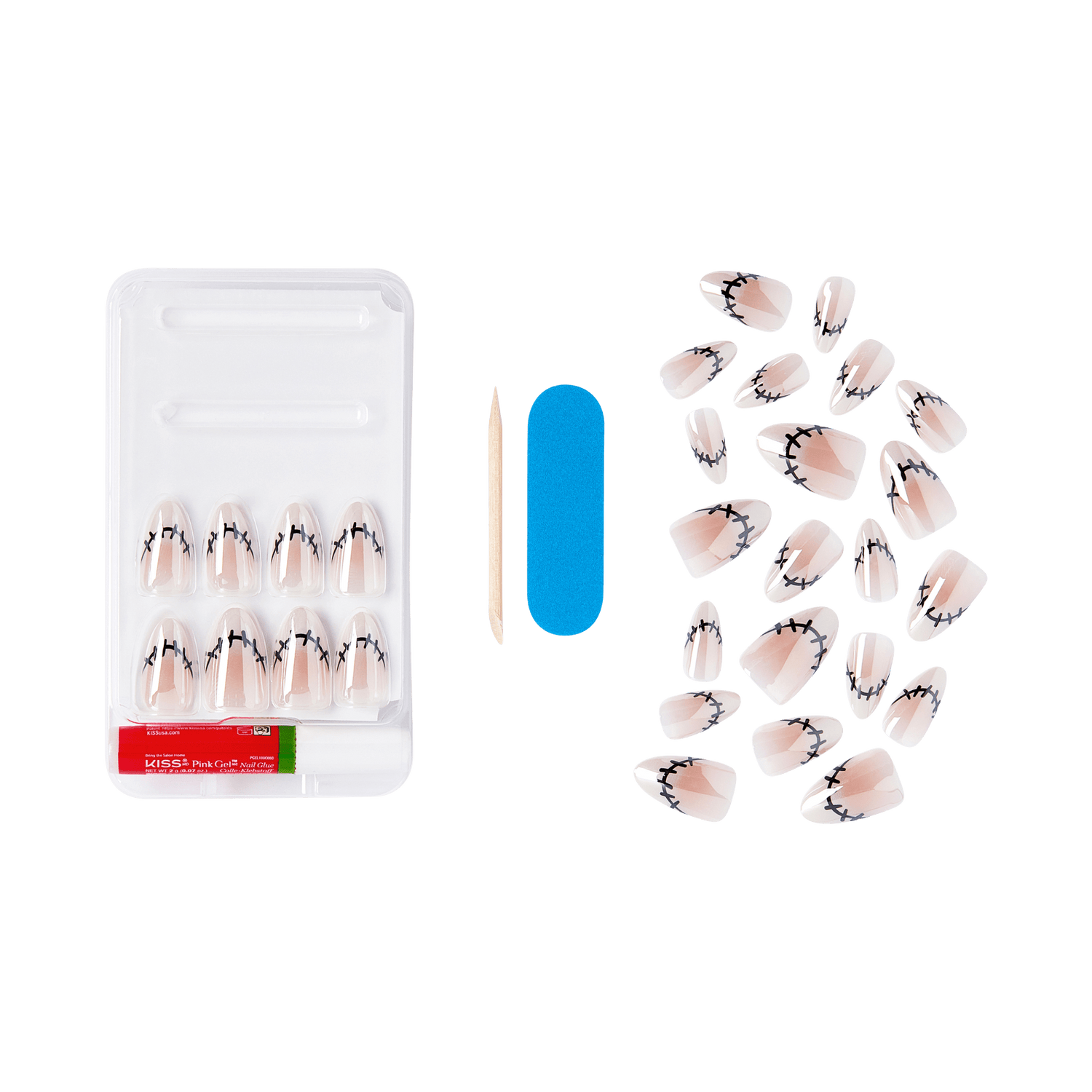 KISS Voguish Fantasy Halloween Press On Glue Nails - Spooky Specta