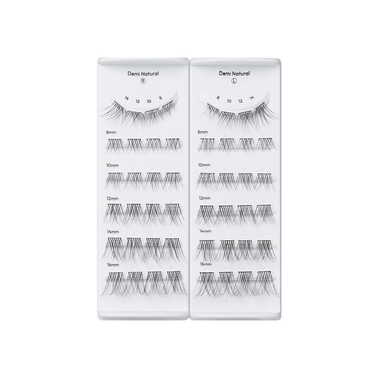 imPRESS Falsies Long Lasting Pre-Glued Lash Clusters Kit - Demi Natural