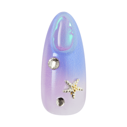 KISS LUXE Press On Glue Nails - Jasmine Skies