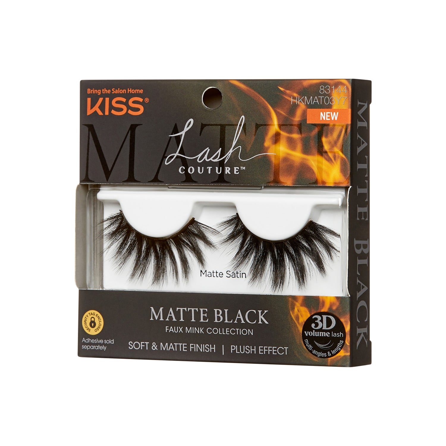 KISS Lash Couture Matte Black 3D Volume Faux Mink Eyelashes