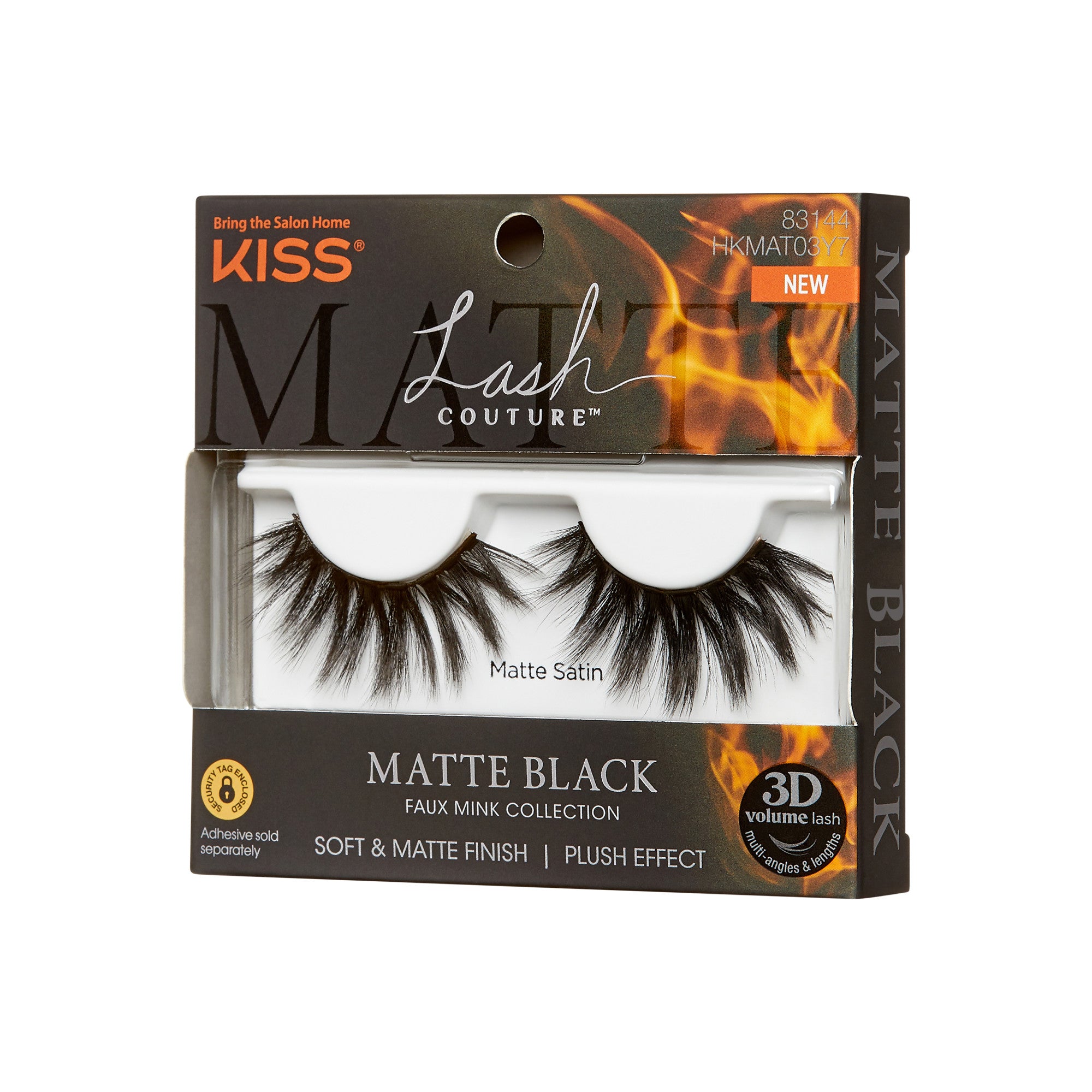 KISS Lash Couture Matte Black 3D Volume Faux Mink Eyelashes