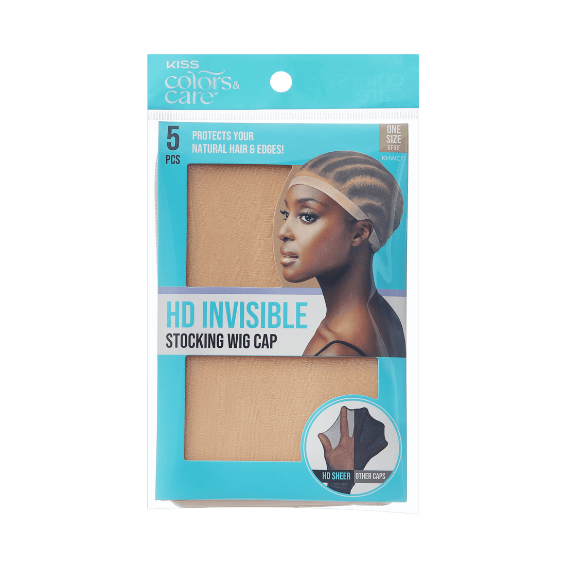 KISS Colors &amp; Care HD Invisible Stocking Wig Cap - Beige