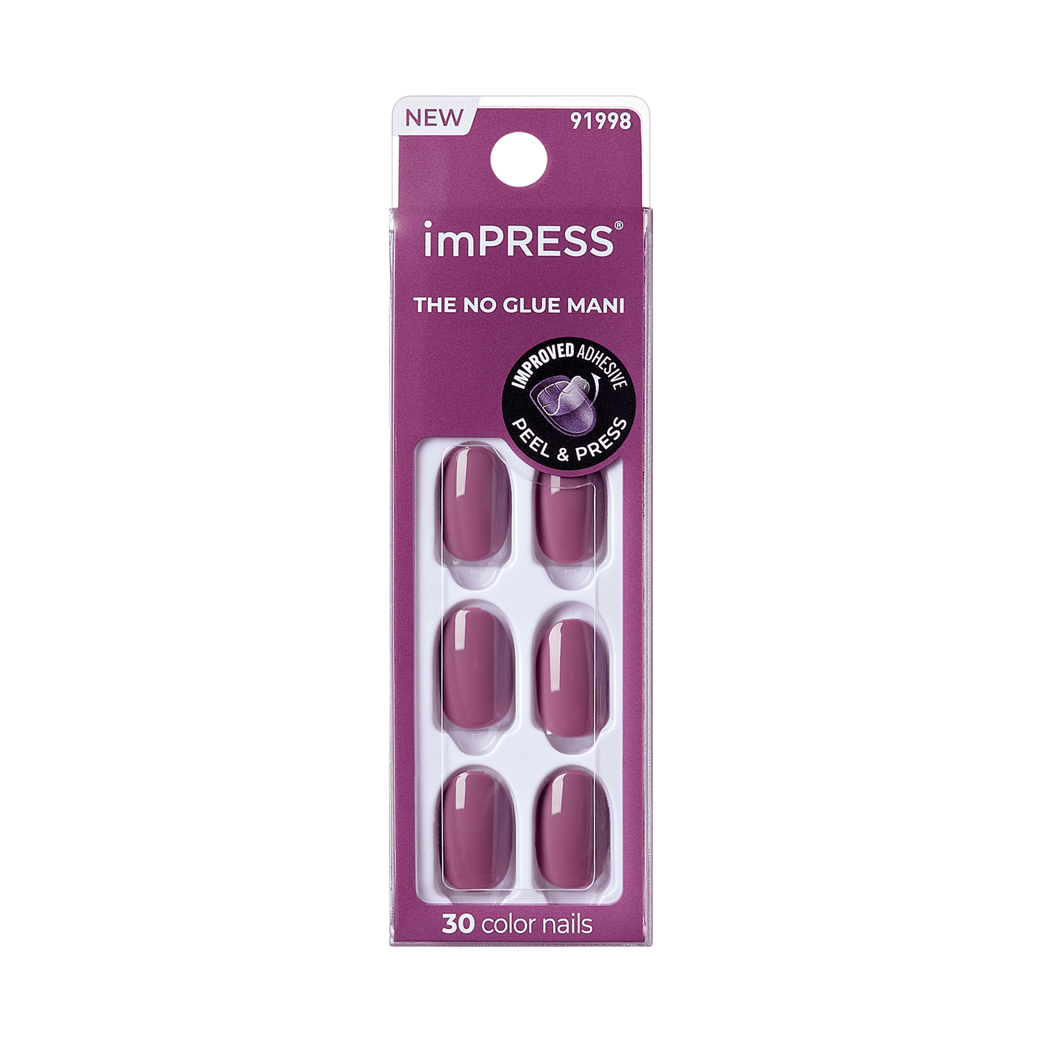imPRESS Color Press On Nails - Purple Veil
