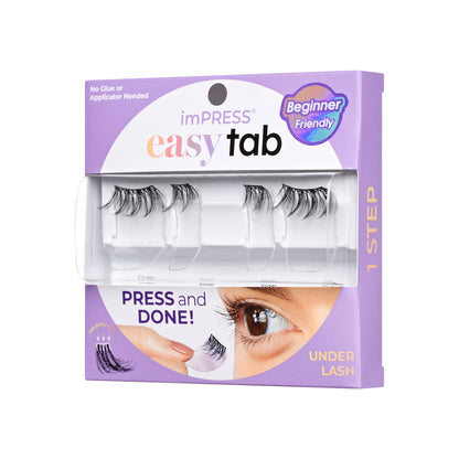 Chic Wispy | 1 Pair of Half Lash & 2 Clusters imPRESS Falsies easy tab 6mm-12mm No Glue Needed - Image 8