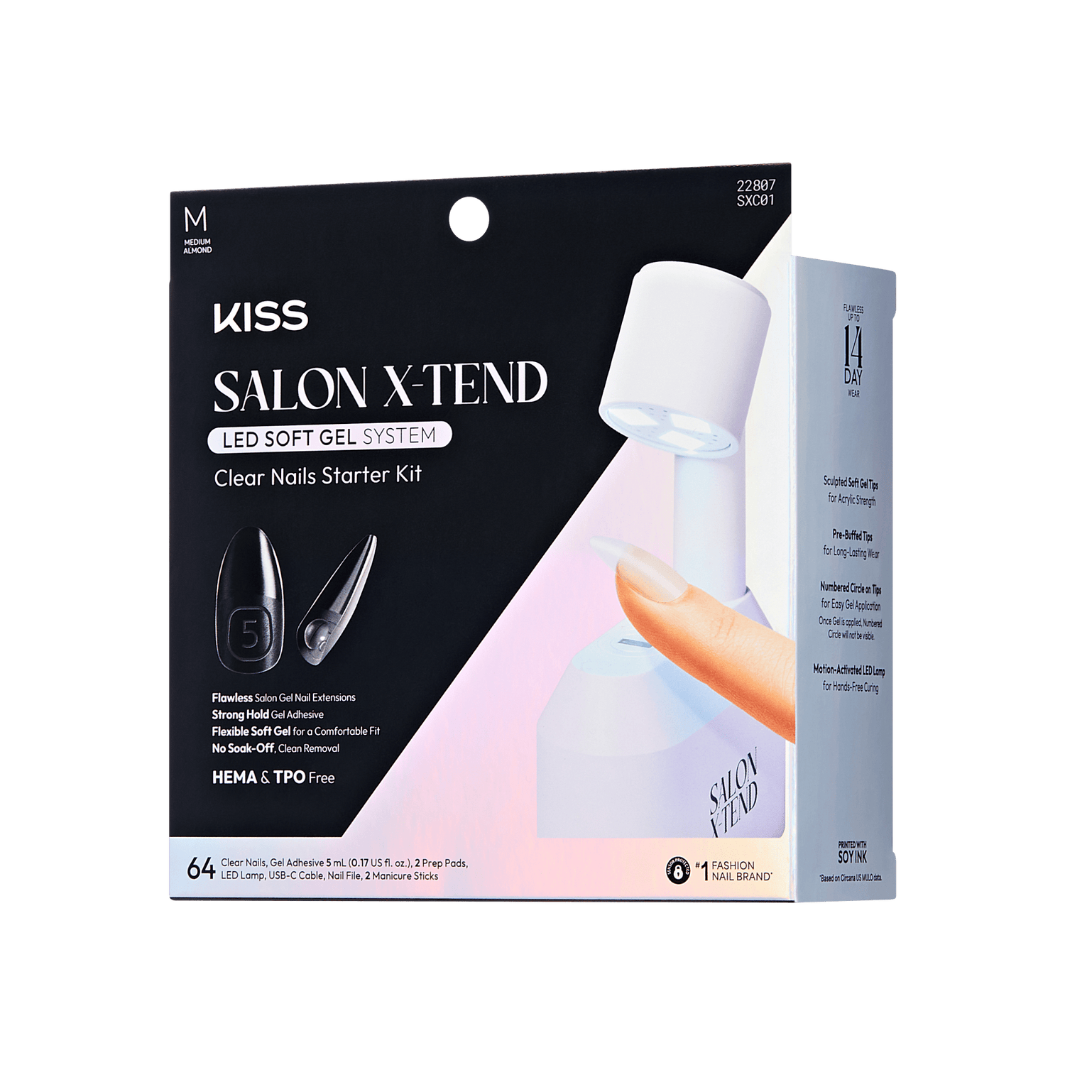 KISS Salon X-tend LED Soft Gel Starter Kit System - Clear