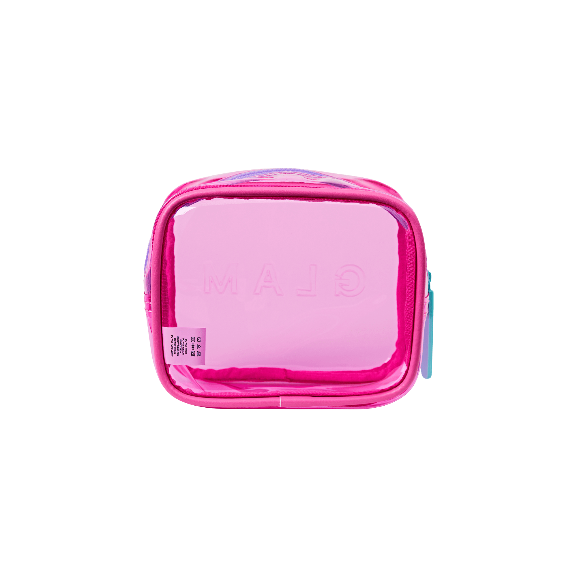 KISS GLAM Clear Cosmetic Bag - Pink