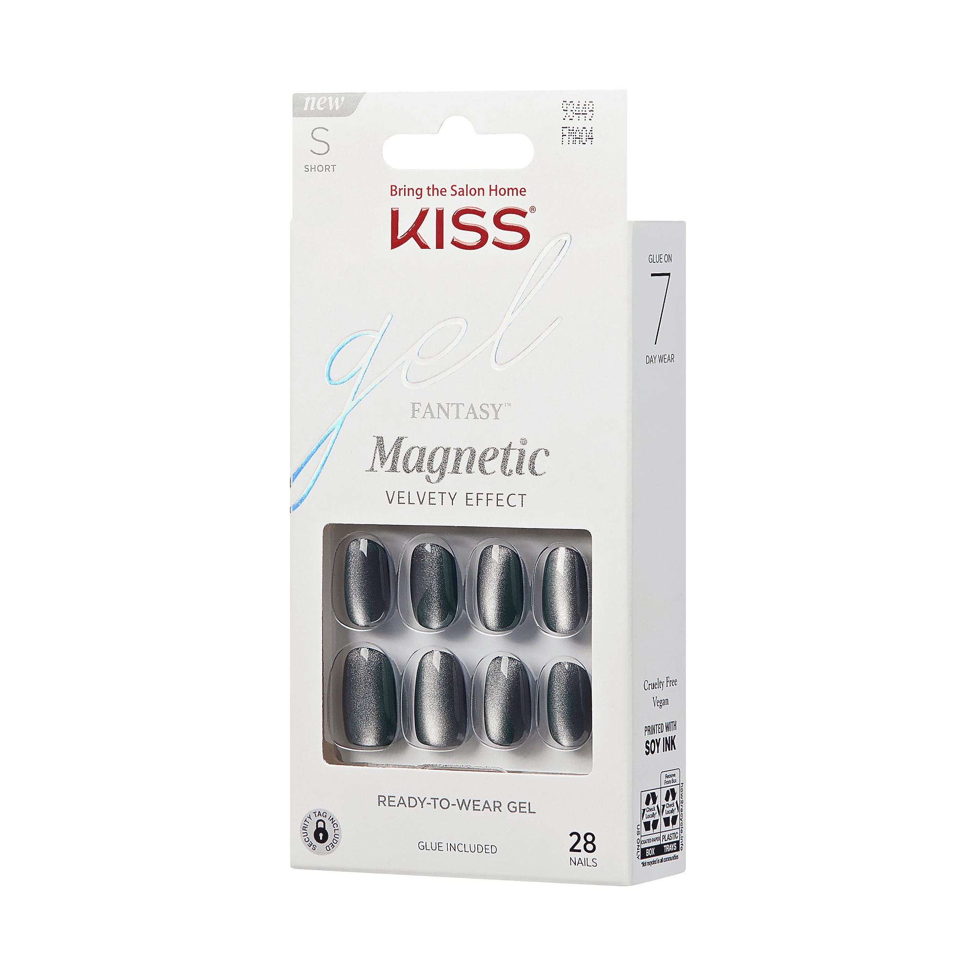 KISS Gel Fantasy Magnetic Press On Glue Nails - Dial Me
