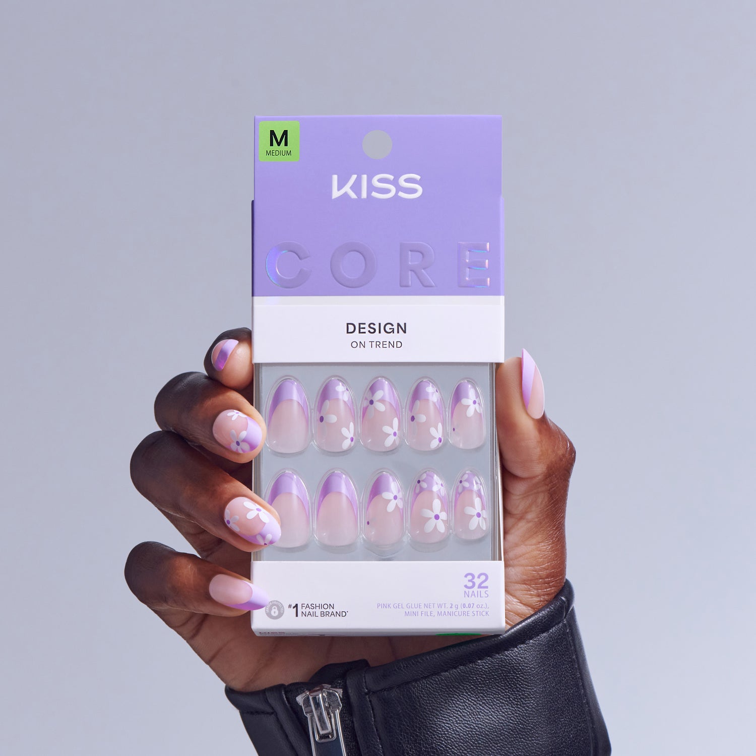 KISS CORE Design Press On Glue Nails - Chasing Sunshine