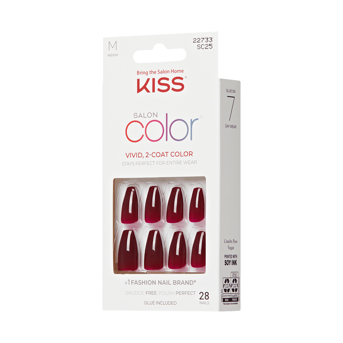 KISS Salon Color Press On Glue Nails - Spotted
