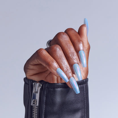 KISS GLAM Embellished Press On Glue Nails - Light Me Softly