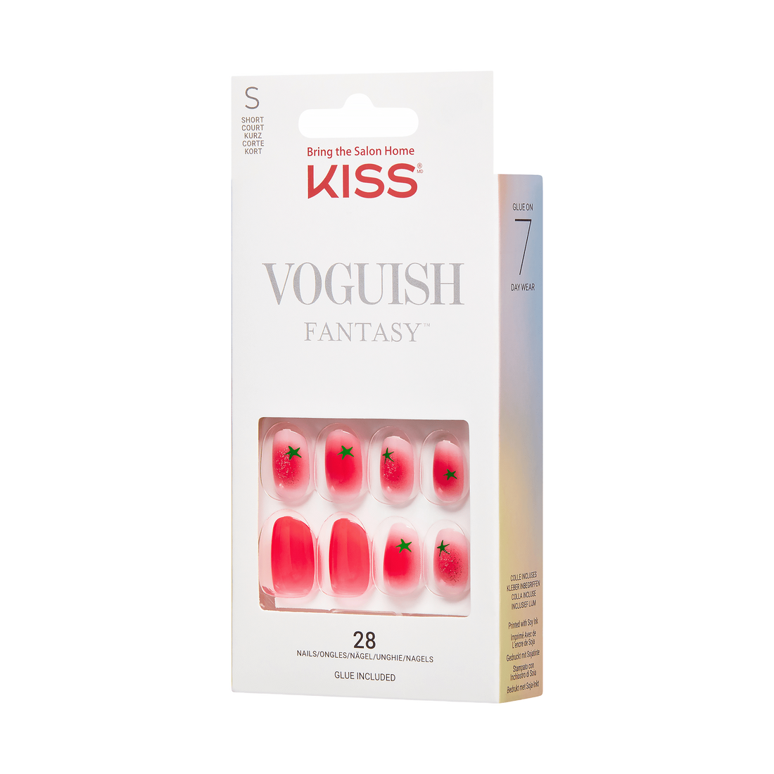 KISS Voguish Fantasy Press On Glue Nails - Easy Love