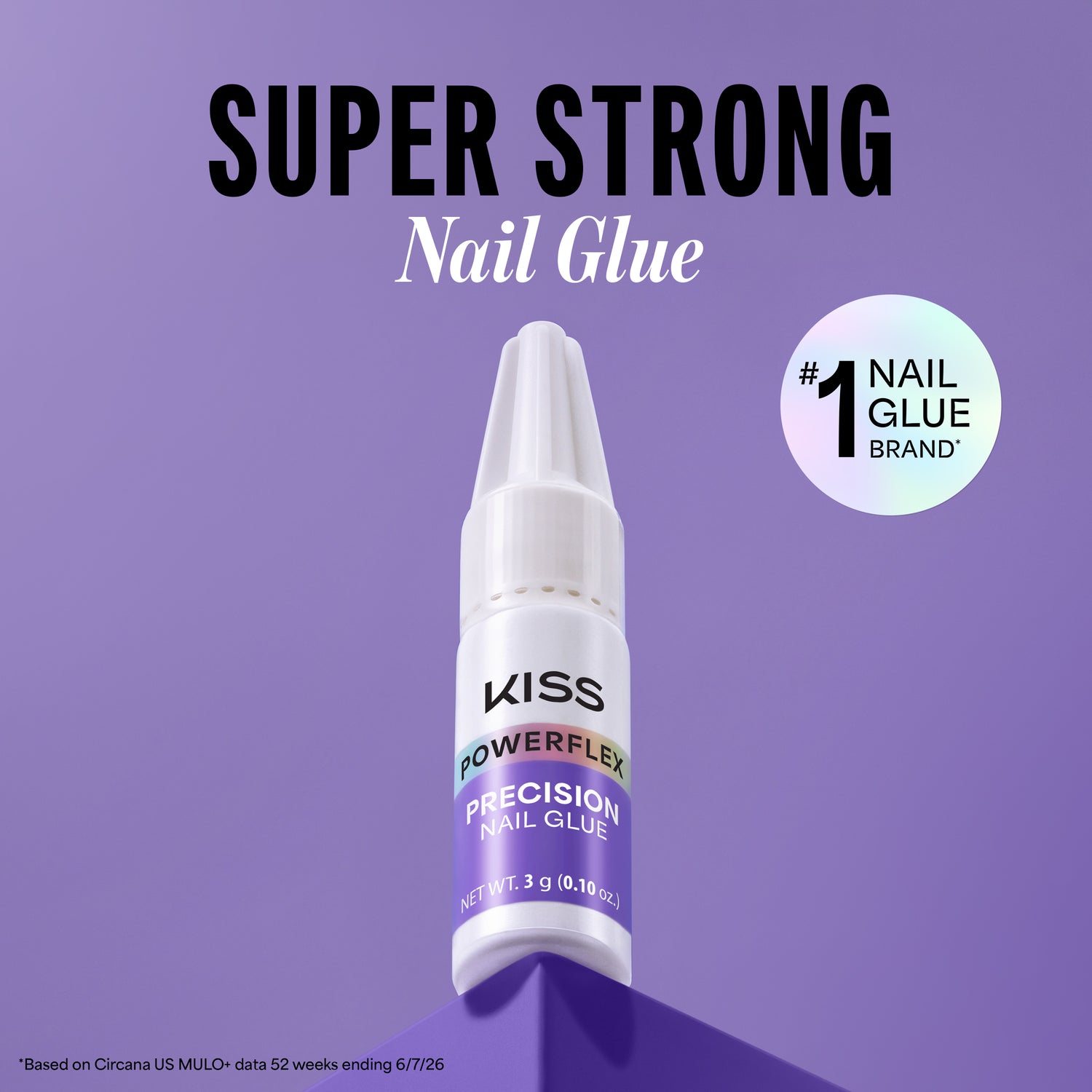 Kiss PowerFlex Precision Fake Nail Glue - 0.10 oz. | Nail Adhesive, Press-On Glue, Precision Nozzle, Ideal for Repairing