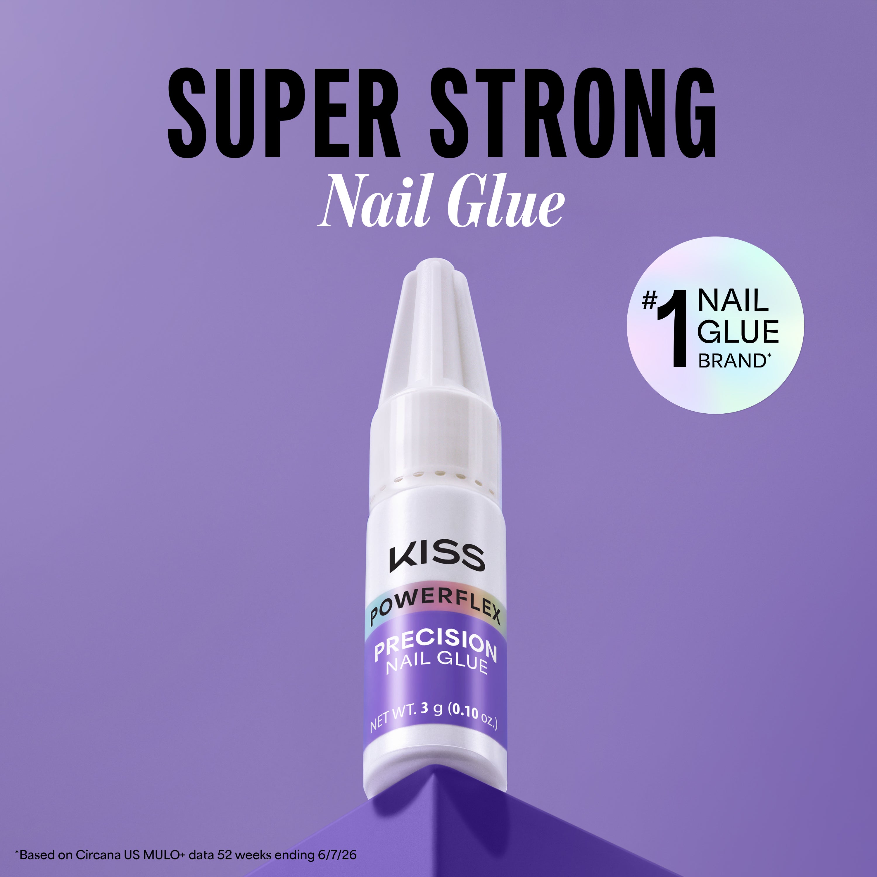 Kiss PowerFlex Precision Fake Nail Glue - 0.10 oz. | Nail Adhesive, Press-On Glue, Precision Nozzle, Ideal for Repairing