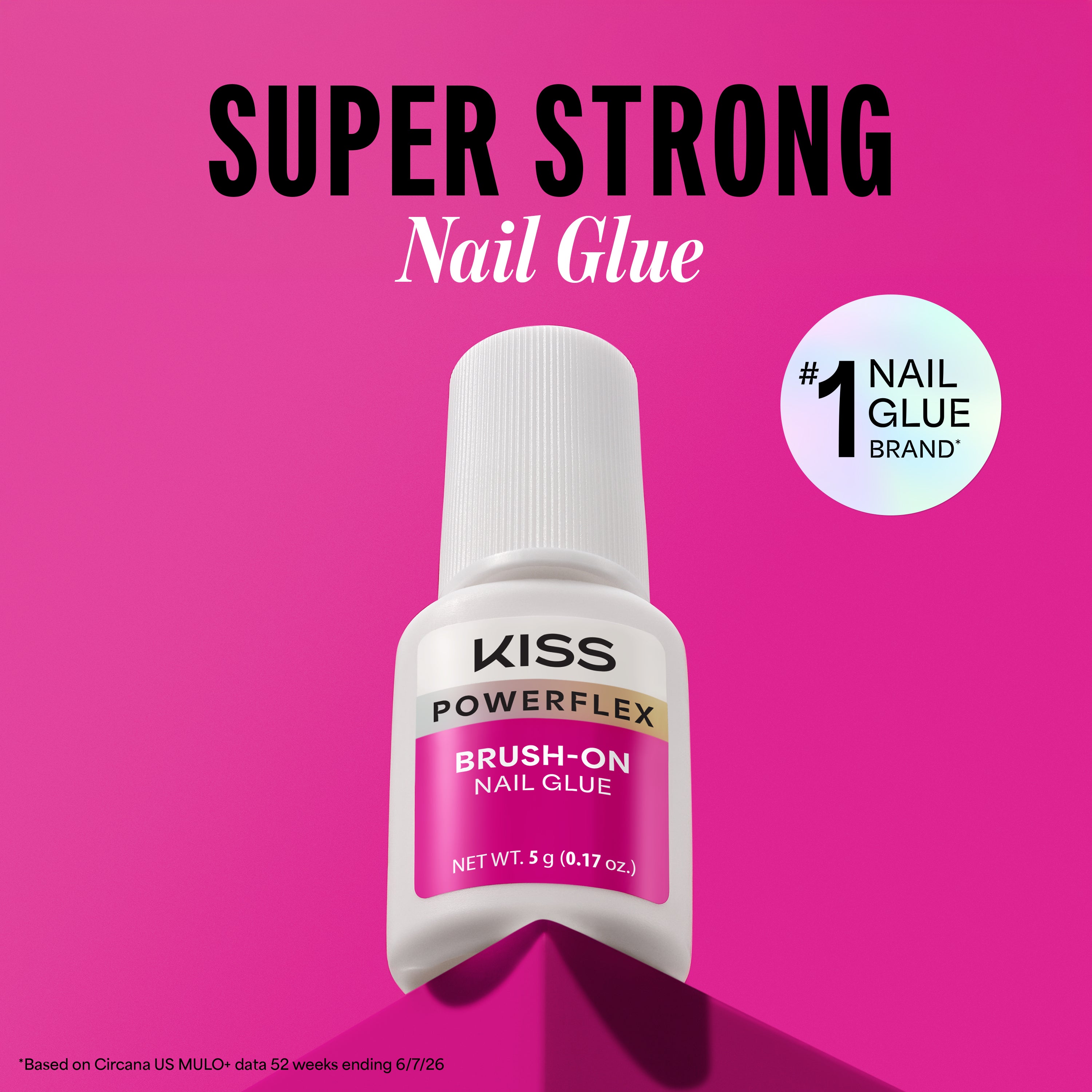 Kiss Press On Glue Nail Tool Bundle - PowerFlex Brush-On Glue + Glue OFF Remover