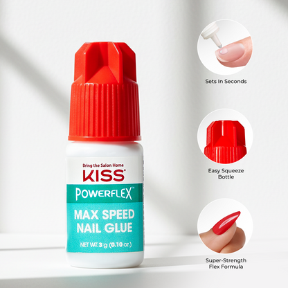 KISS PowerFlex Maximum Speed Nail Glue 3-Pack