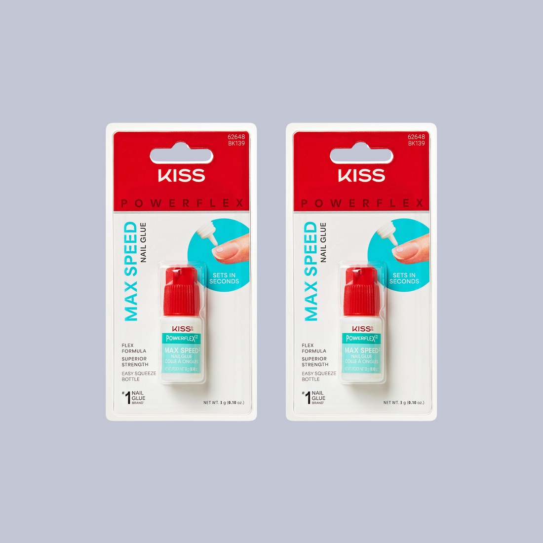 KISS PowerFlex Maximum Speed Nail Glue 2-Pack