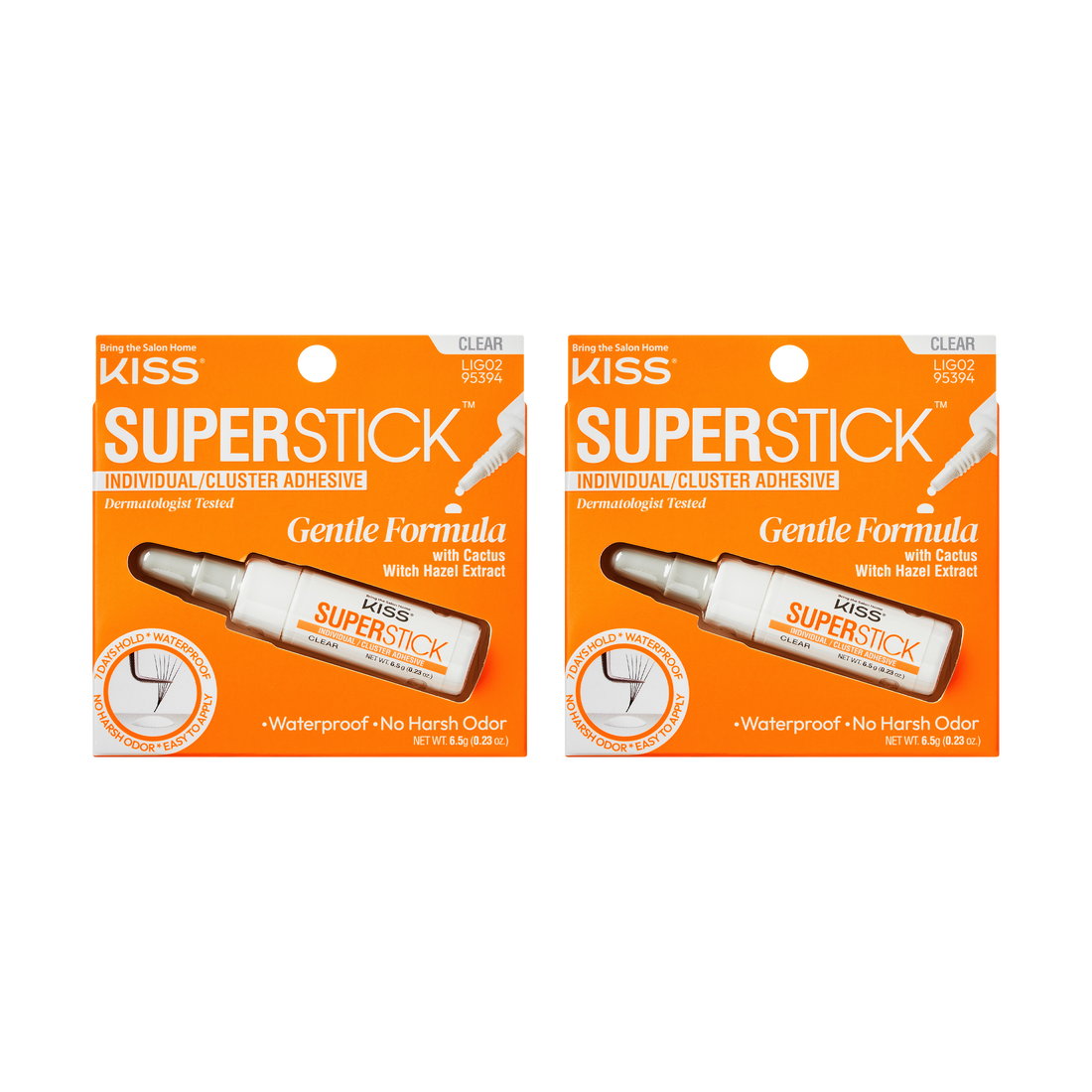 Kiss SuperStick Lash Cluster Adhesive - Clear 2-Pack