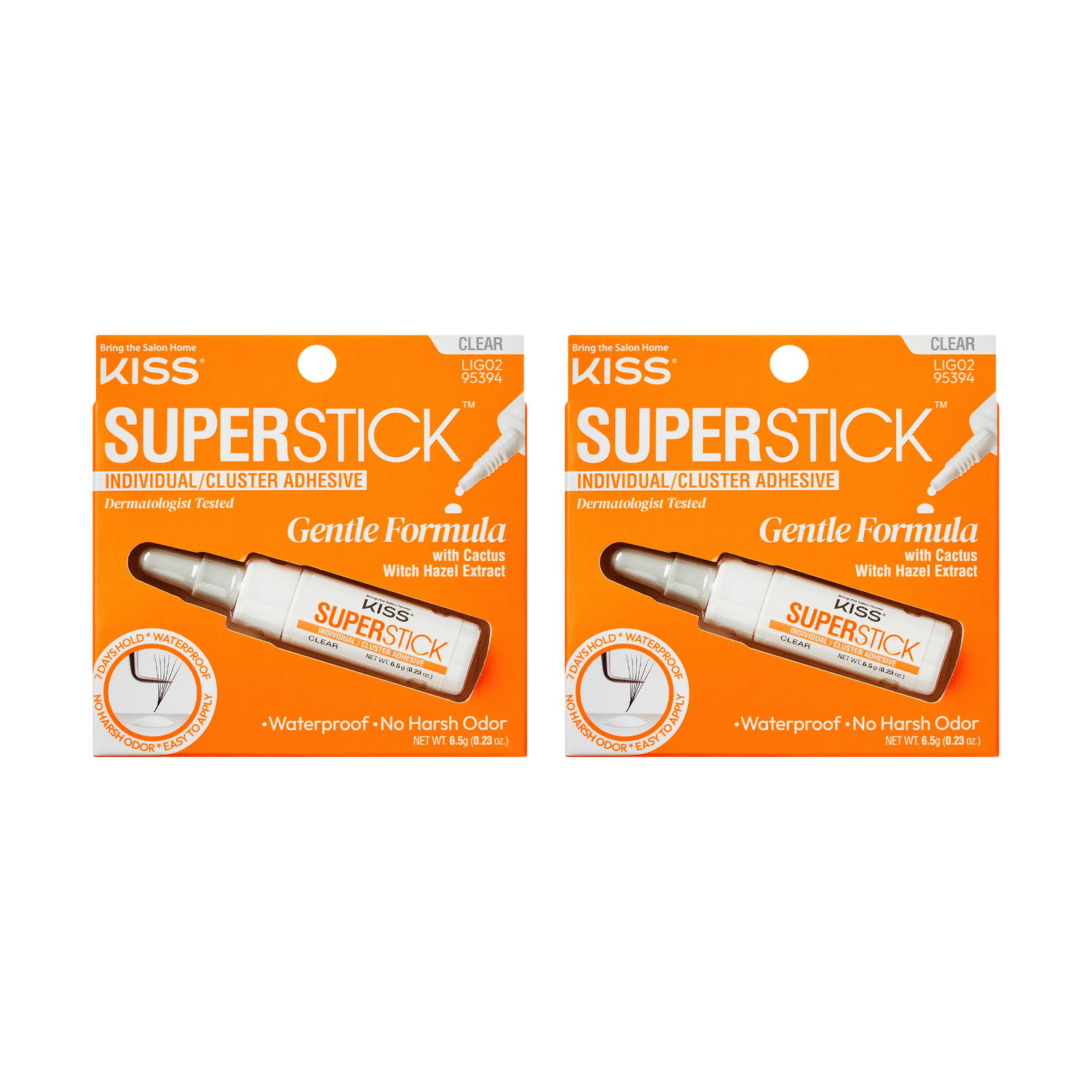 Kiss SuperStick Lash Cluster Adhesive - Clear 2-Pack