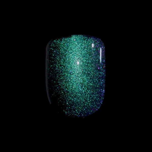 KISS imPRESS No Glue Mani Press On Nails, Color FX, Better Things, Green, Short Squoval, 30ct