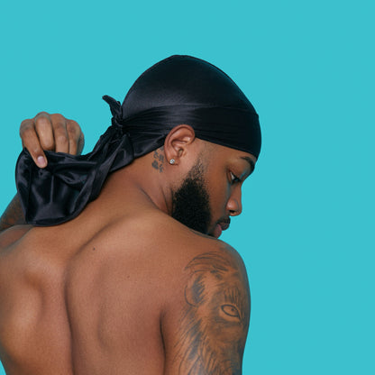 KISS Colors &amp; Care Power Wave Silky Satin Durag - Black