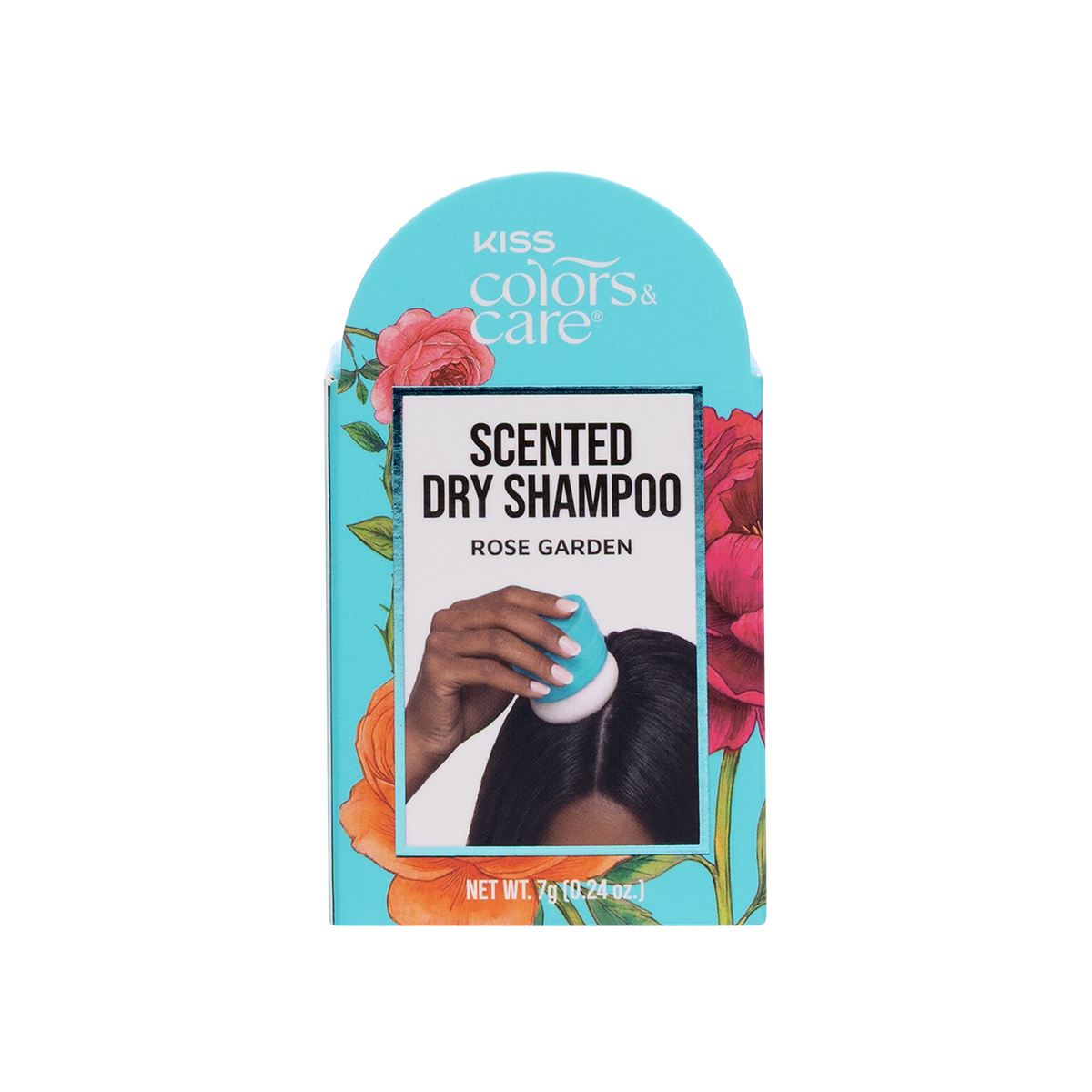 Kiss Colors &amp; Care Dry Shampoo Powder, Rose Garden | 7g (0.24 US fl. oz), Scented Dry Shampoo, Hair Care