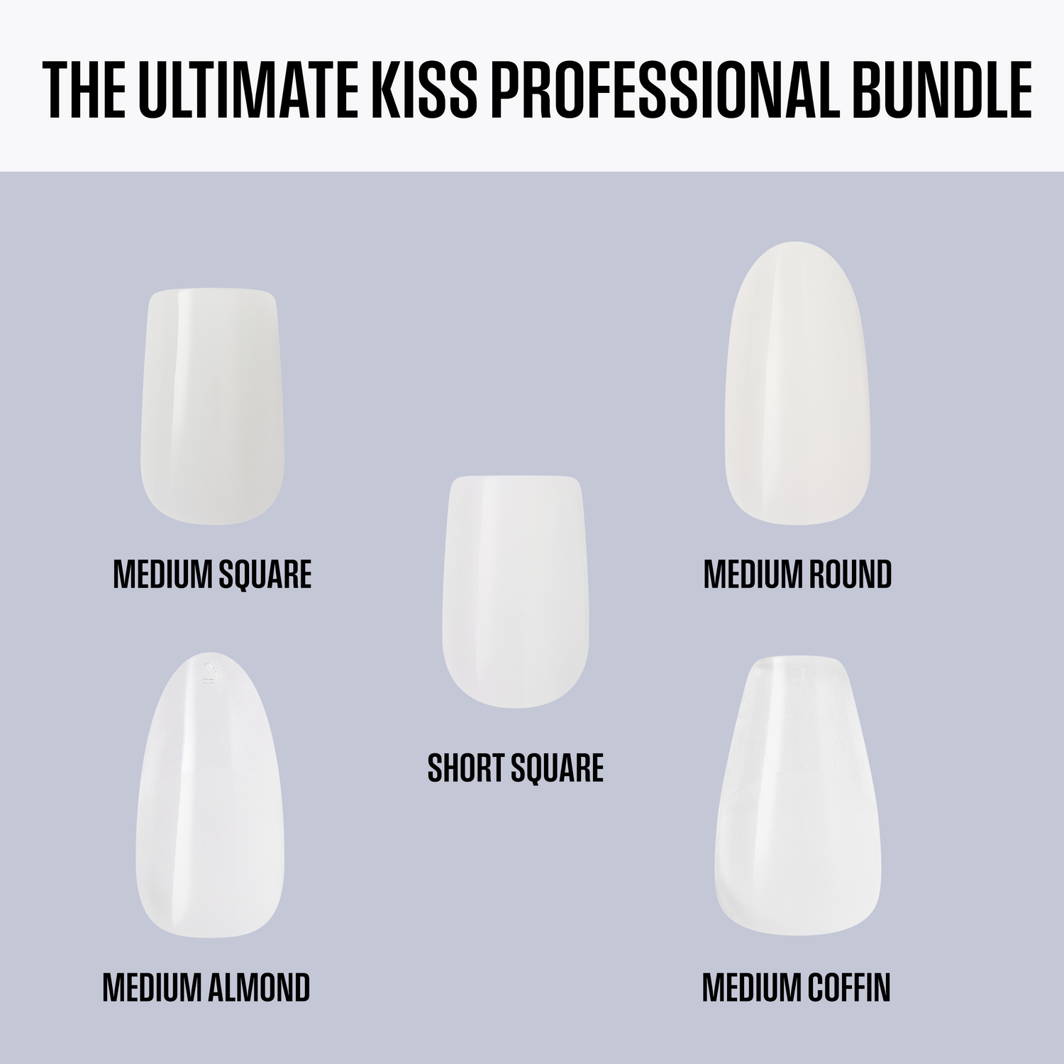 Kiss Professional Full Cover Press On Fake Nails - The Ultimate Kiss Professional Bundle