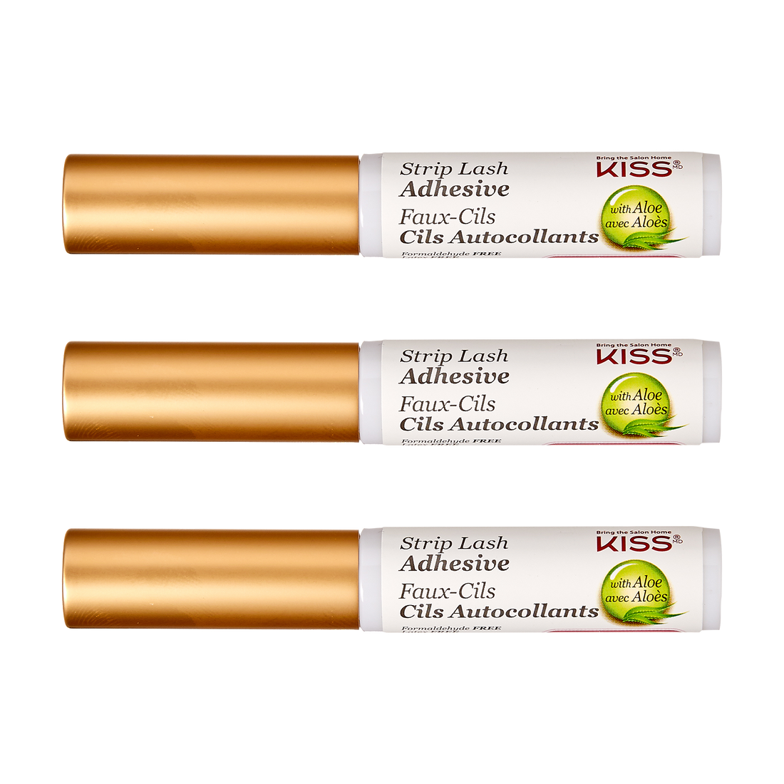 KISS Strip Eyelash Adhesive Clear - 3-Pack