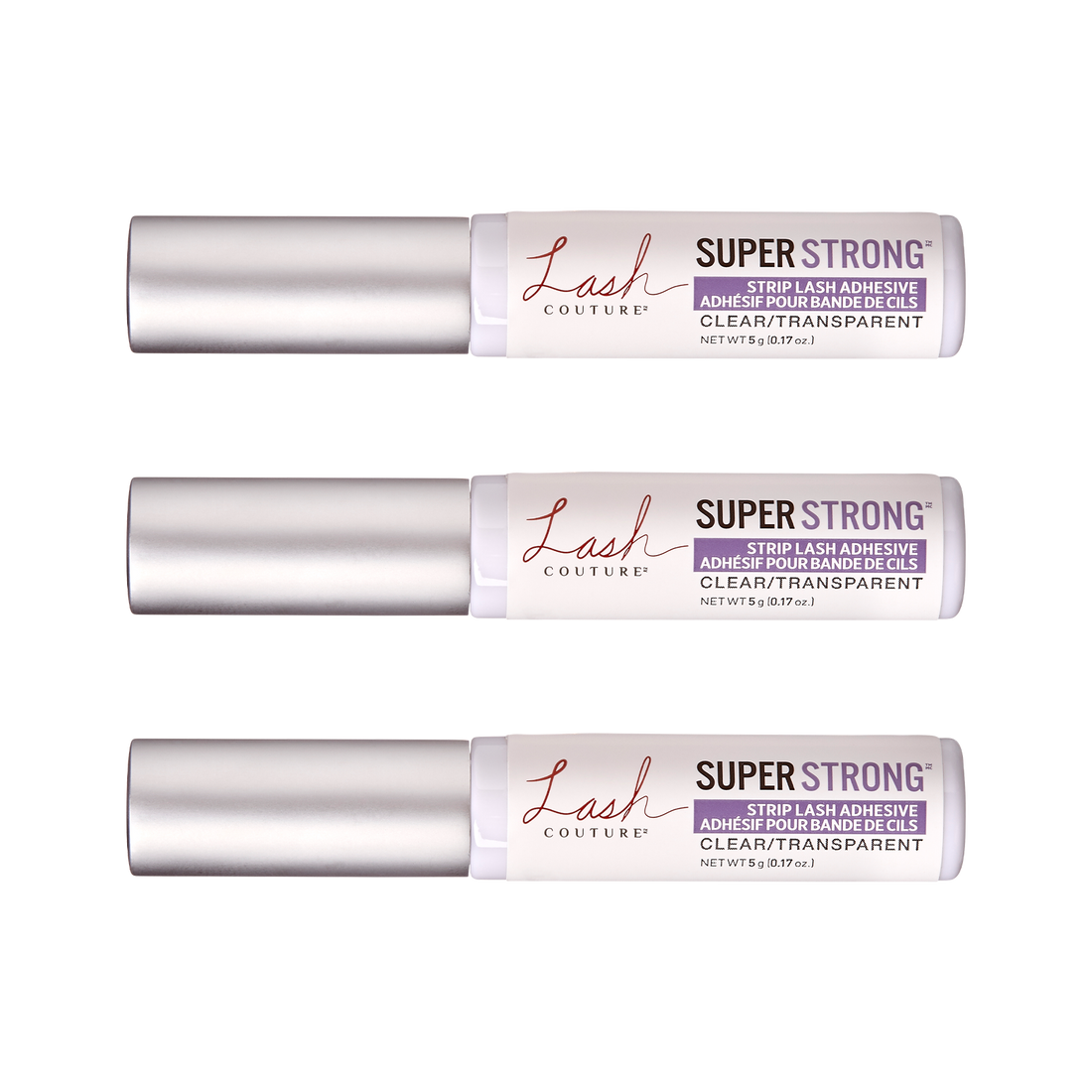 KISS Lash Couture Strip Lash Adhesive Clear - 3-Pack