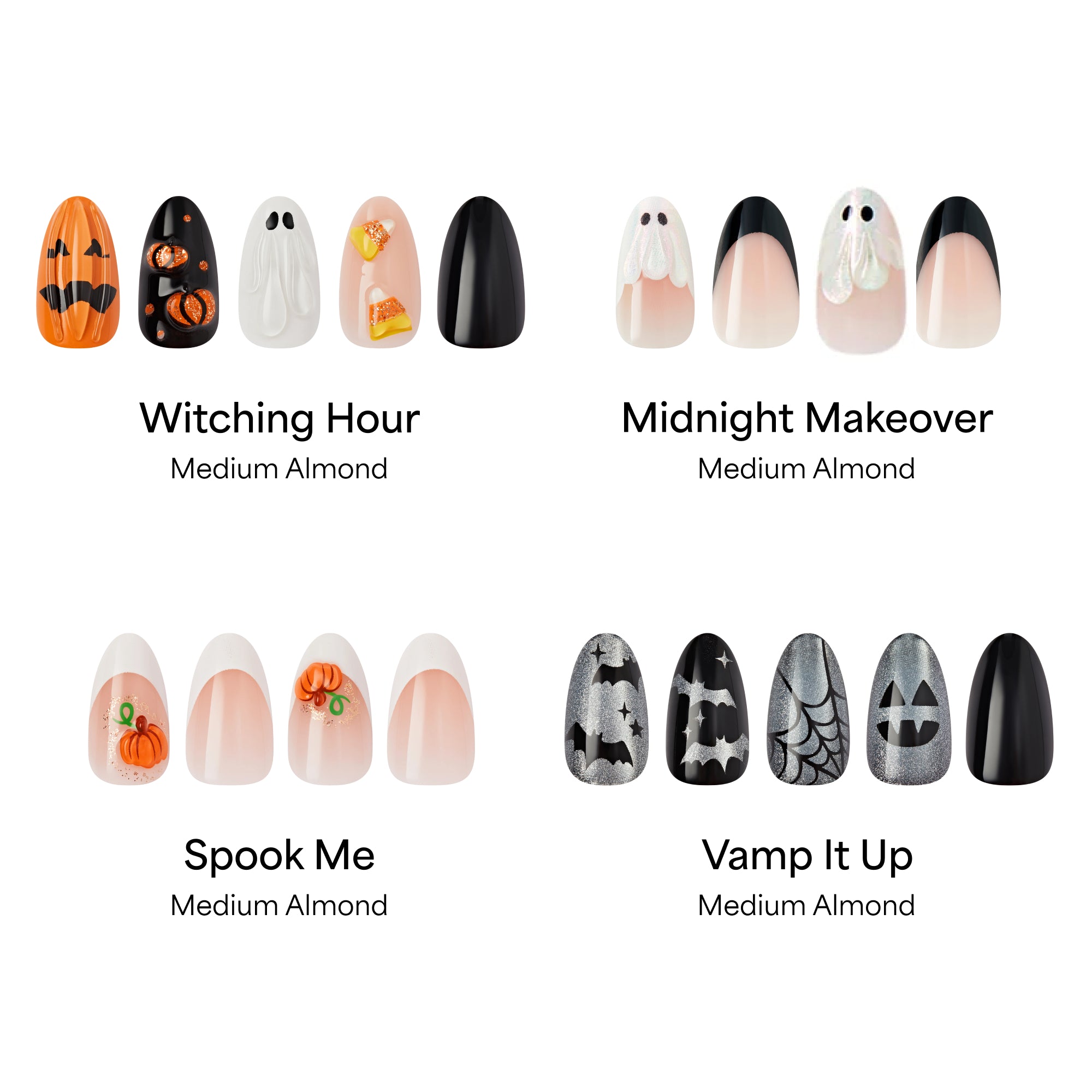 Kiss Haunt Design Press-On Fake Nails Halloween Bundle - Spellbook Staples