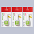 Three packages of Kiss Vitabond Brush-On Nail Glue on a gray background