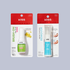 Two packages of Kiss nail care products on a gray background