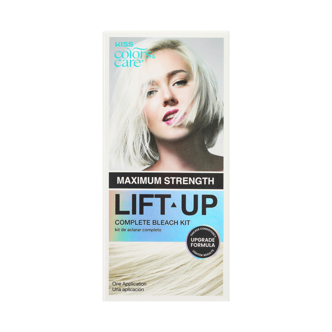 Kiss Colors &amp; Care Maximum Strength Lift-Up Complete Bleach Toner Kit - Ice | Bleach Kit, Hair Dye, Hair Color