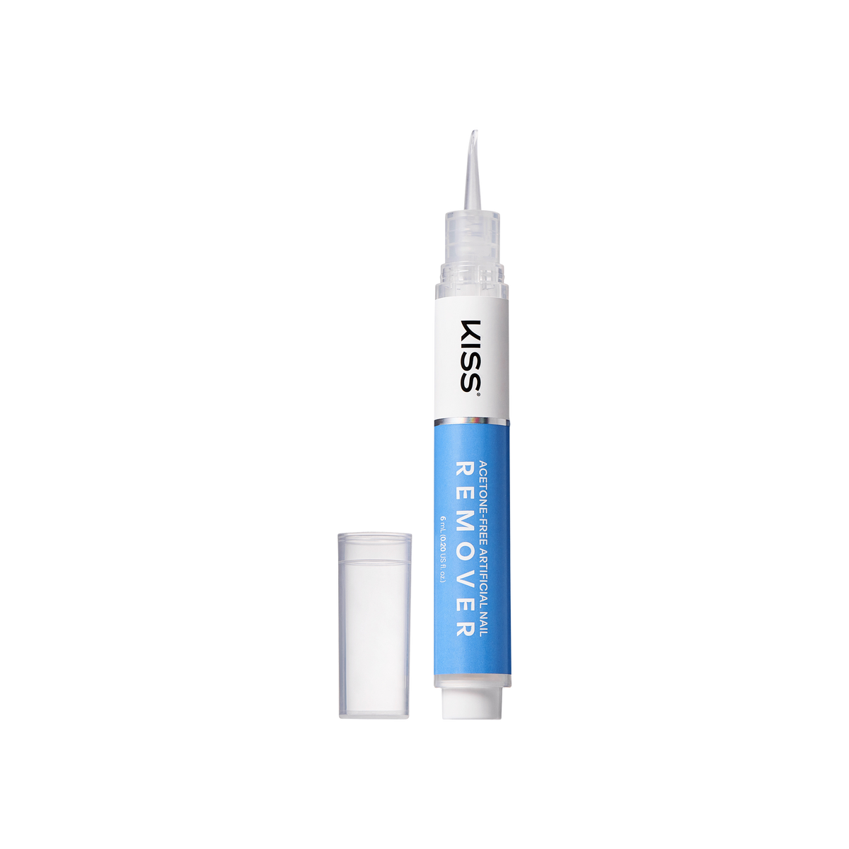 Kiss Acetone-Free Artificial Nail Remover Pen | Fake Nail Remover, Press-On Remover, Precision Tip for Gentle Removal, Non-Damaging, Vitamin E &amp; Keratin Infused, 0.2 fl. oz.