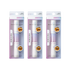 Three-pack of Falscara Bond & Seal clear lash bond tubes in white and lavender packaging, with instructions to prime with bond and lock in with seal.