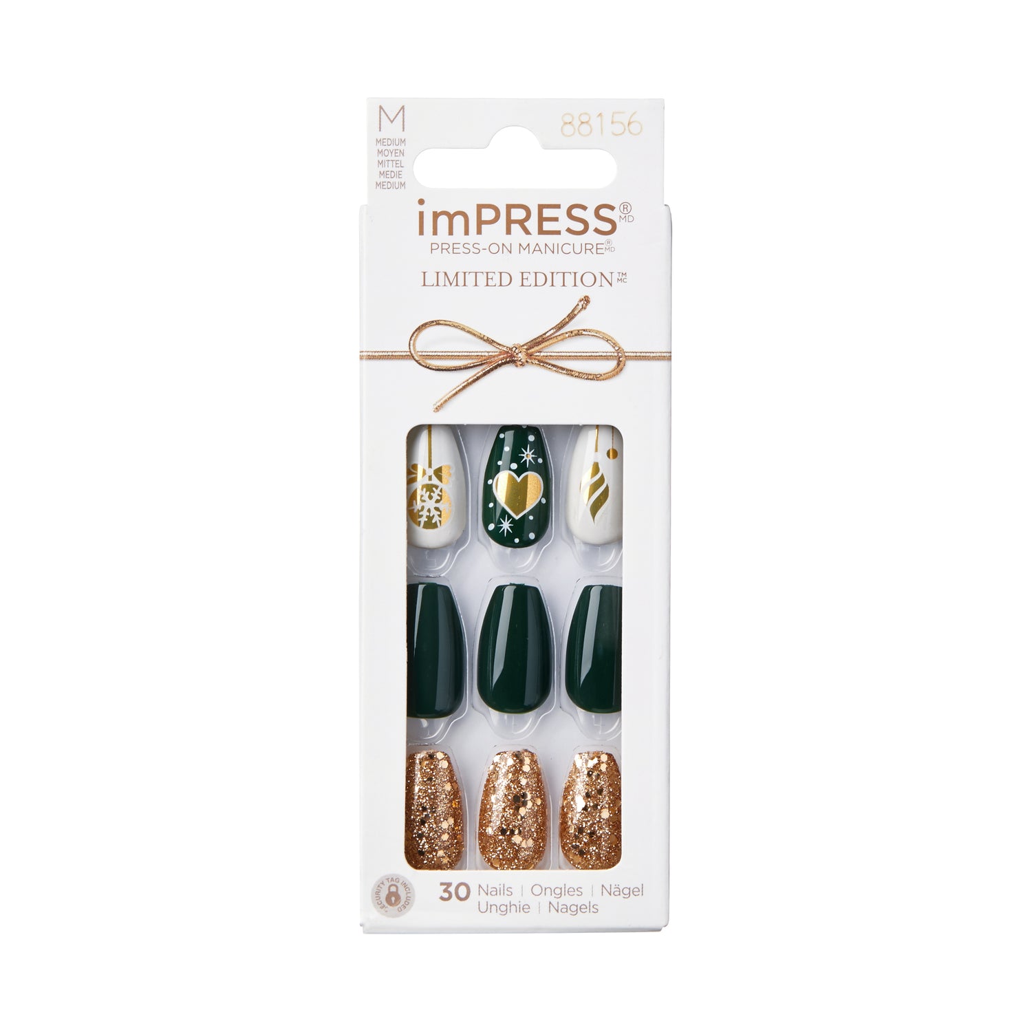 imPRESS Limited-Edition Holiday Press-On Nails - Deck the Halls