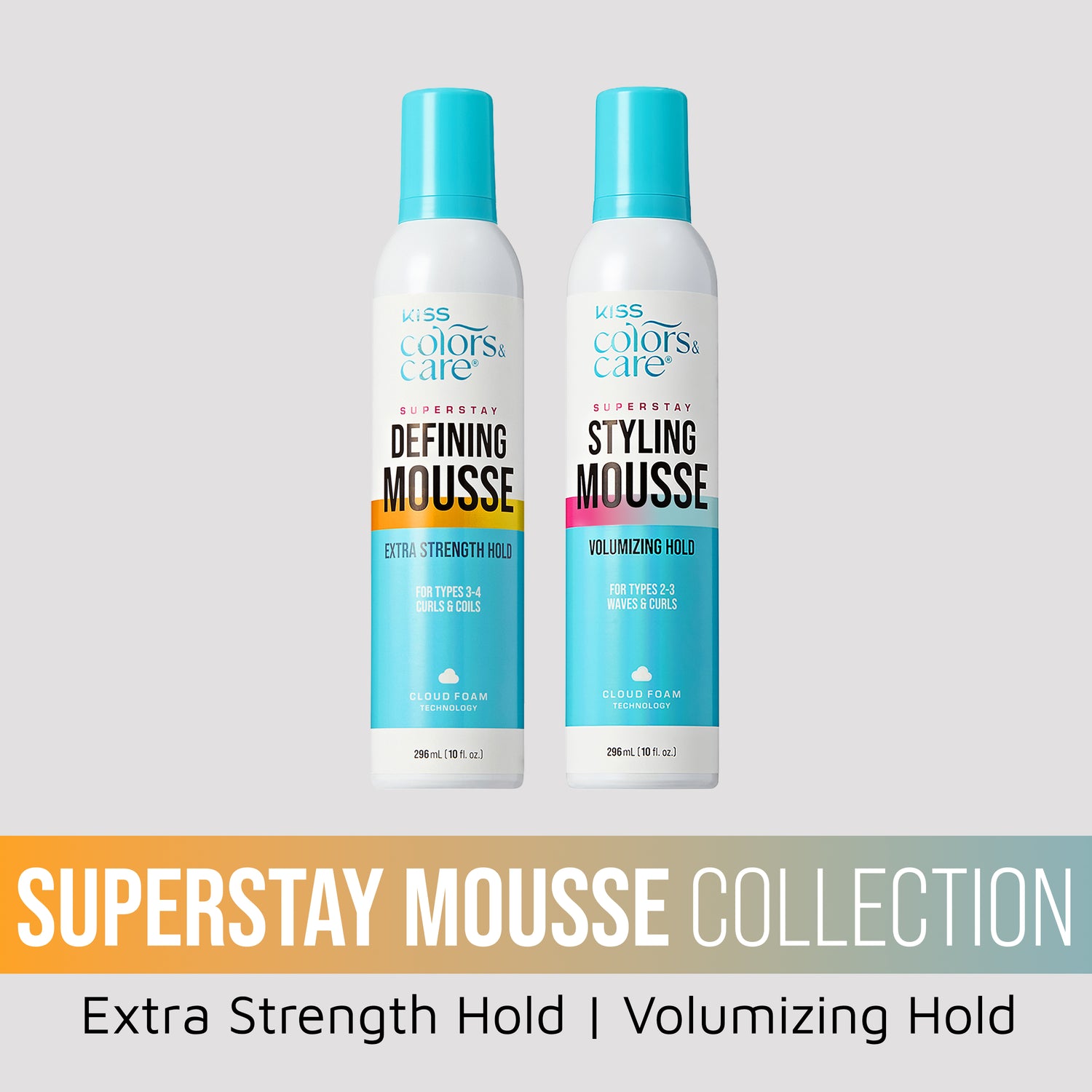 Kiss Colors &amp; Care Super Stay Mousse Collection Bundle