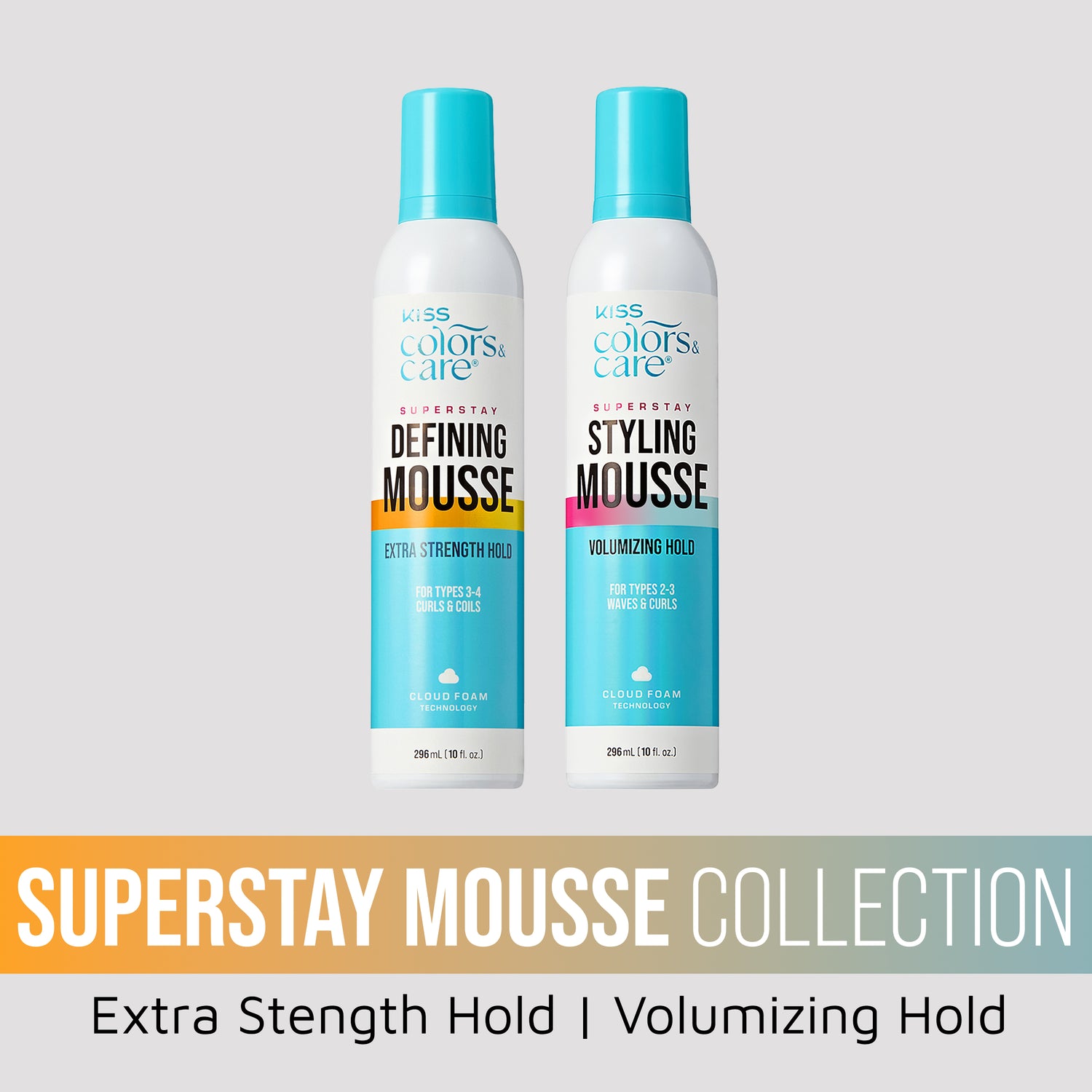 Kiss Colors &amp; Care Super Stay Mousse Collection Bundle