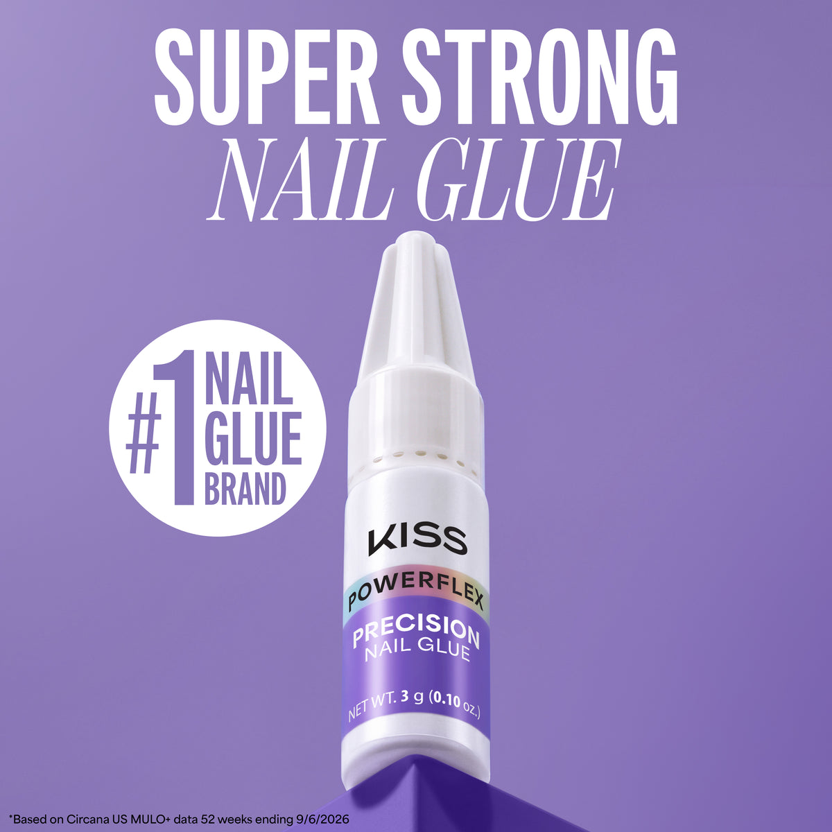 Kiss PowerFlex Precision Fake Nail Glue - 0.10 oz. | Nail Adhesive, Press-On Glue, Precision Nozzle, Ideal for Repairing