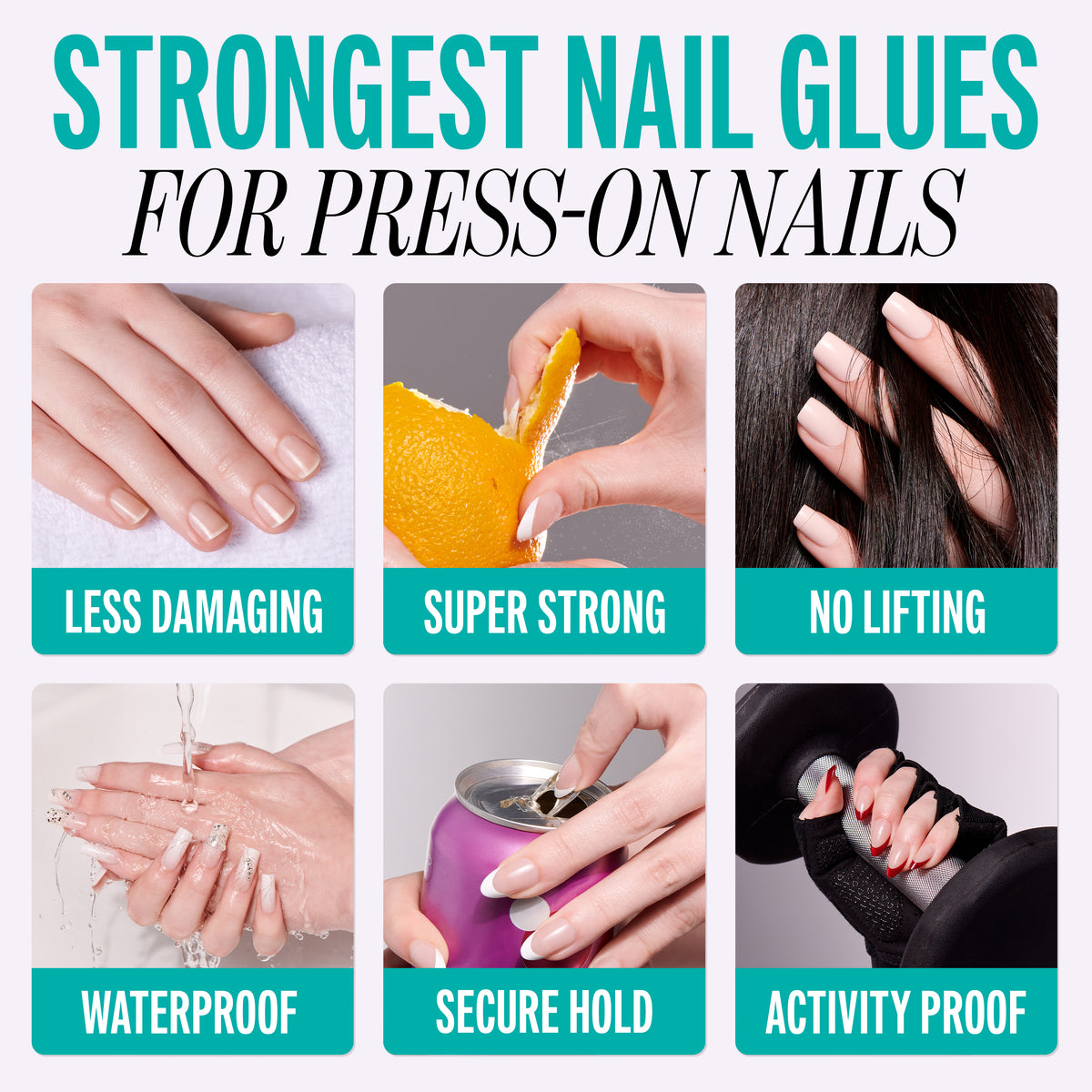 Kiss PowerFlex Maximum Speed Fake Nail Glue - 0.10 oz. | Nail Adhesive, Press-On Glue, Fast Drying, Strong Hold
