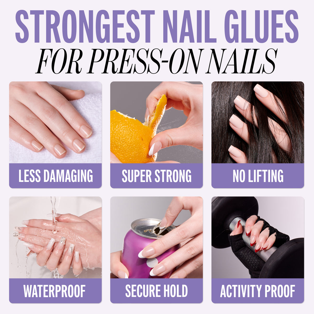 Kiss PowerFlex Precision Fake Nail Glue - 0.10 oz. | Nail Adhesive, Press-On Glue, Precision Nozzle, Ideal for Repairing
