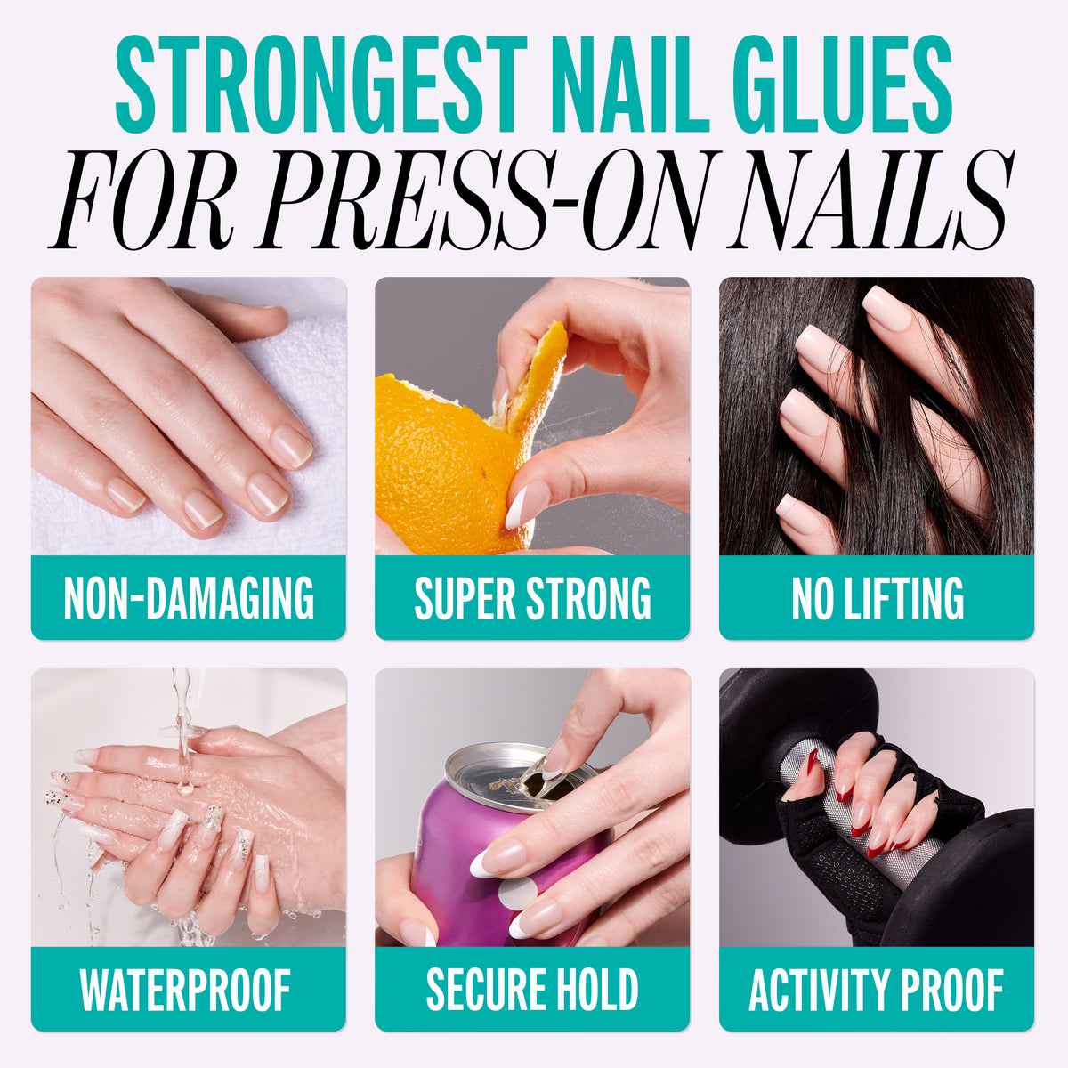 Kiss PowerFlex Maximum Speed Fake Nail Glue - 0.10 oz. | Nail Adhesive, Press-On Glue, Fast Drying, Strong Hold