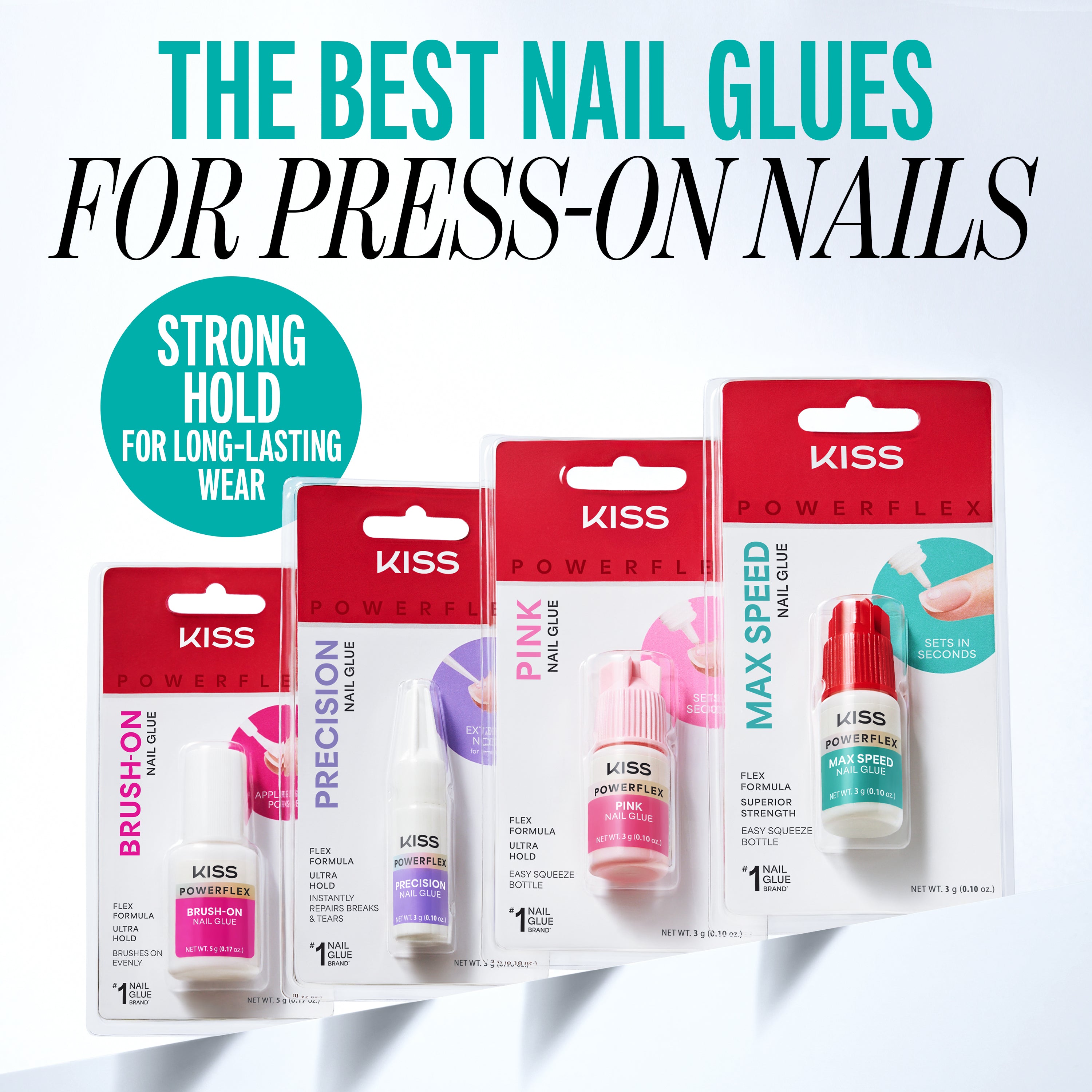 Kiss PowerFlex Maximum Speed Fake Nail Glue - 0.10 oz. | Nail