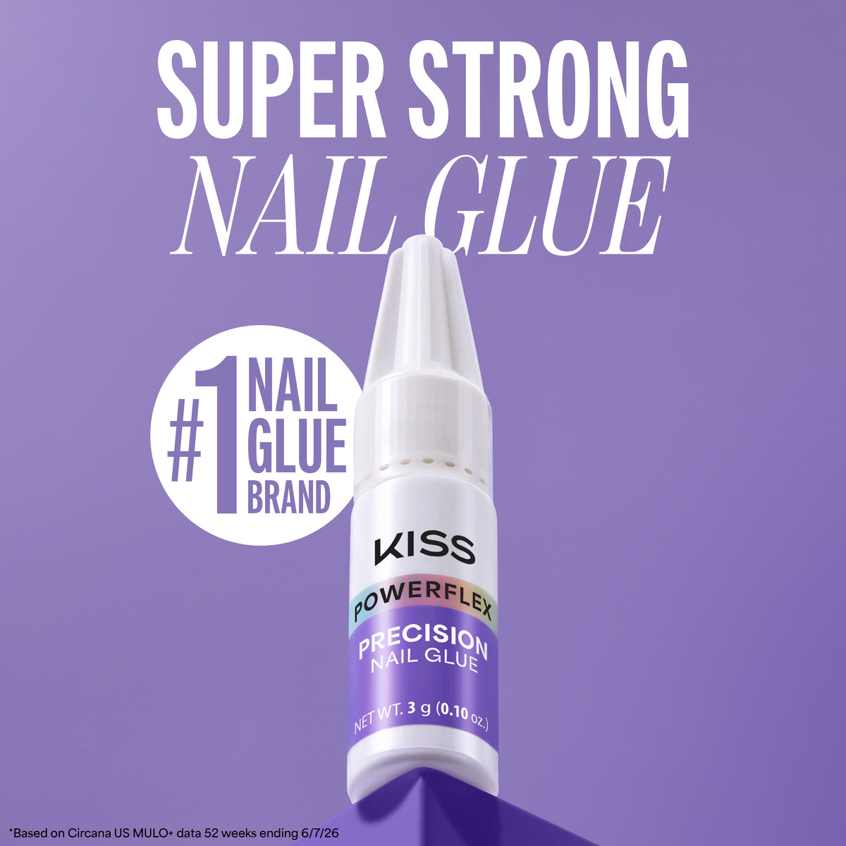 Kiss PowerFlex Precision Fake Nail Glue - 0.10 oz. | Nail Adhesive, Press-On Glue, Precision Nozzle, Ideal for Repairing